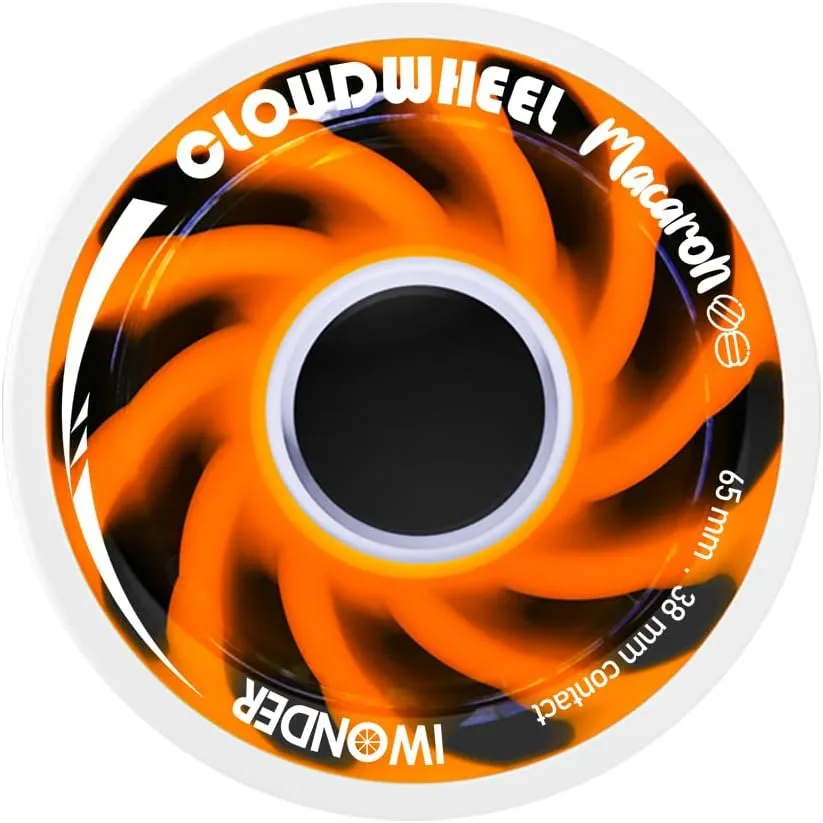 IWONDER CLOUDWHEEL 65mm Unique Spiral Shock Absorbing Longboard Surfskate Wheels