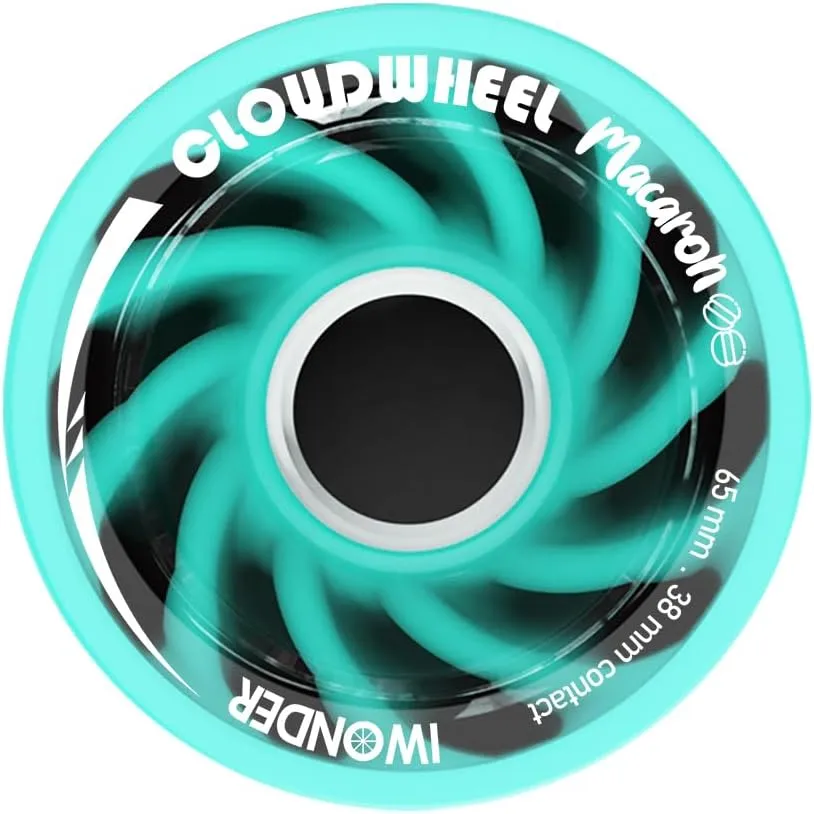IWONDER CLOUDWHEEL 65mm Unique Spiral Shock Absorbing Longboard Surfskate Wheels
