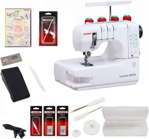 Janome Cover Pro 1000CPX Coverstitch Machine with Exclusive Bonus Bundle