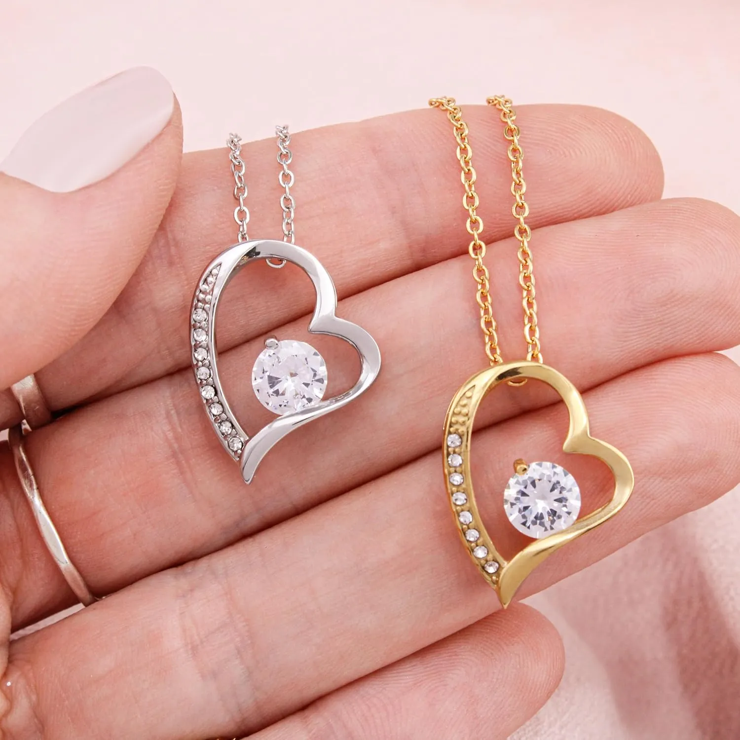 Jewelry Father Daughter Necklace - Forever Love, Proud to Be Your Father - Christmas Birthday Gift From Dad