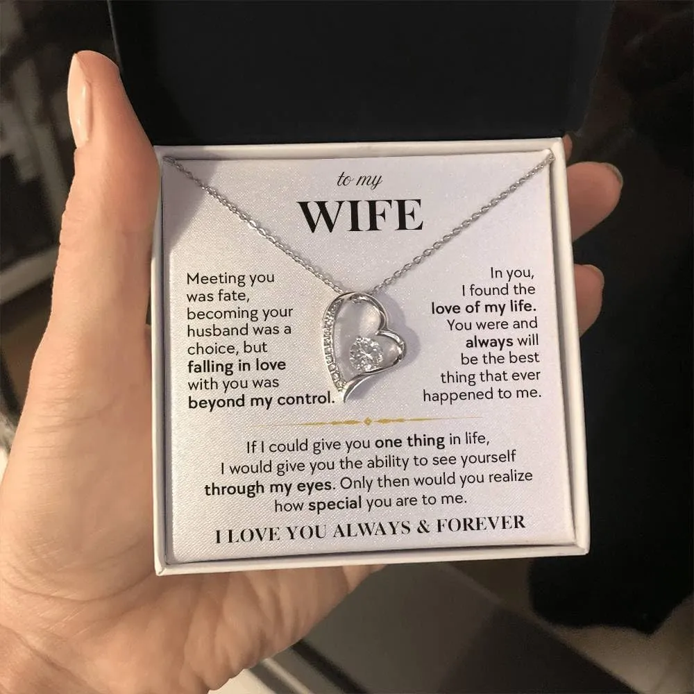 Jewelry To My Wife, To My Wife Necklace, Forever Love Necklace, Gift For Future Wife, Gift for her, Gifts For Wife Romantic, Christmas Birthday Gift, Valentine Gift