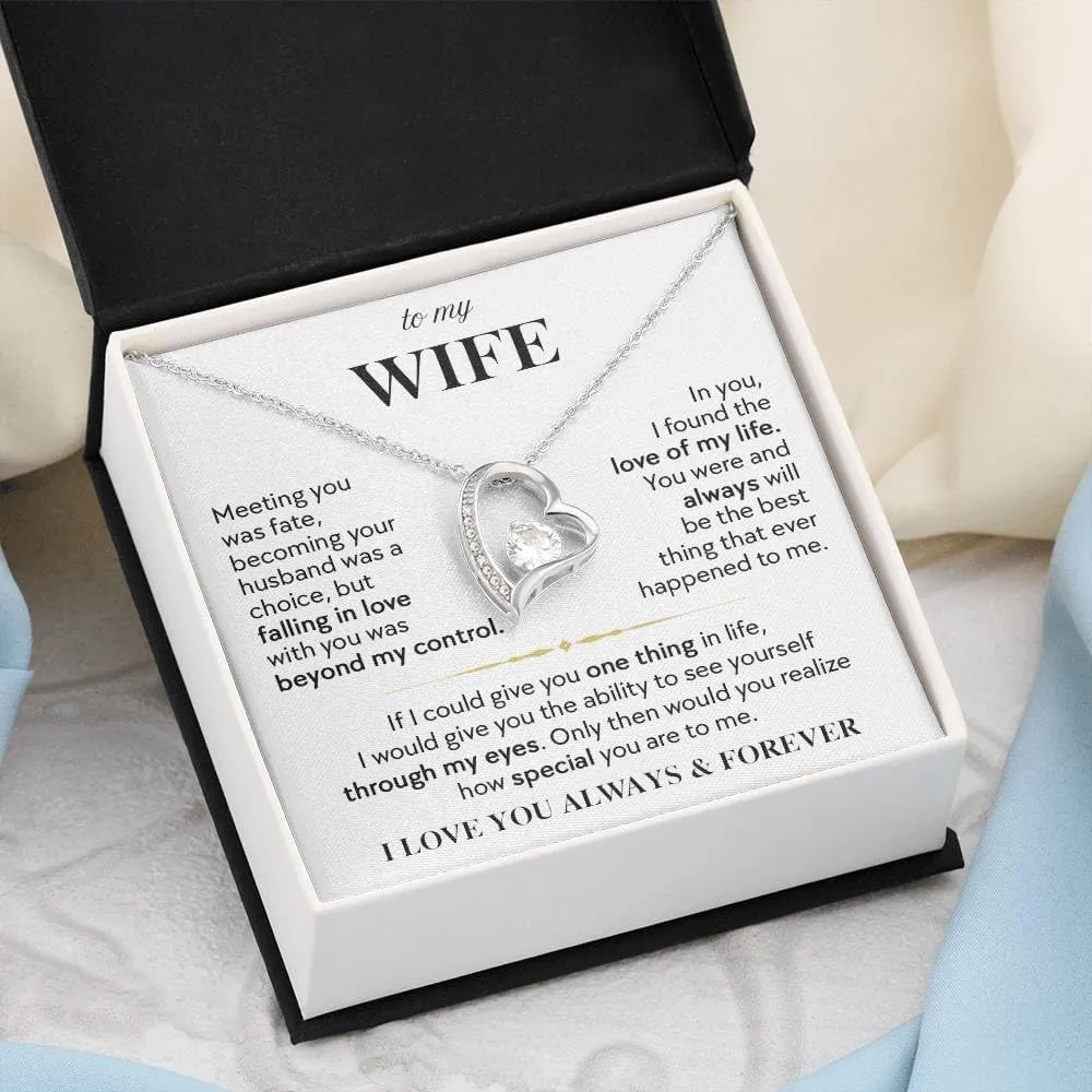 Jewelry To My Wife, To My Wife Necklace, Forever Love Necklace, Gift For Future Wife, Gift for her, Gifts For Wife Romantic, Christmas Birthday Gift, Valentine Gift