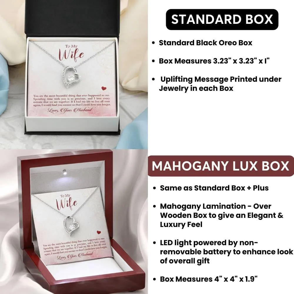 Jewelry To My Wife, You Are The Most Beautiful Thing, Forever Love Necklace, To My Wife, Gift For Soulmate, Gift For Wife, Meaningful gift Melt Her Heart for Wife, Wife Necklace, Women Gift