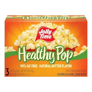 Jolly Time T Healthy Pop, Microwave Pop Corn Bags, Butter (Pack of 3)
