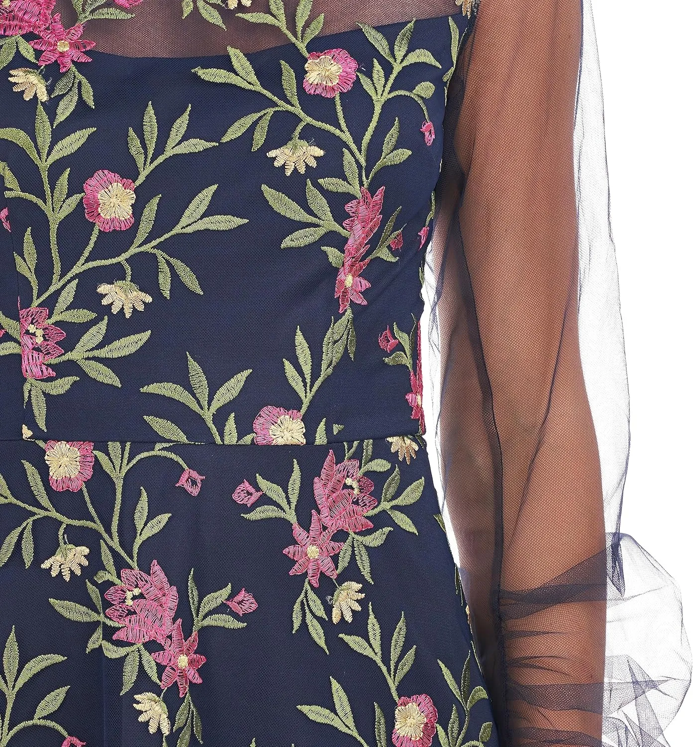 JS Collections Women's Evelyn Illusion Midi Dress