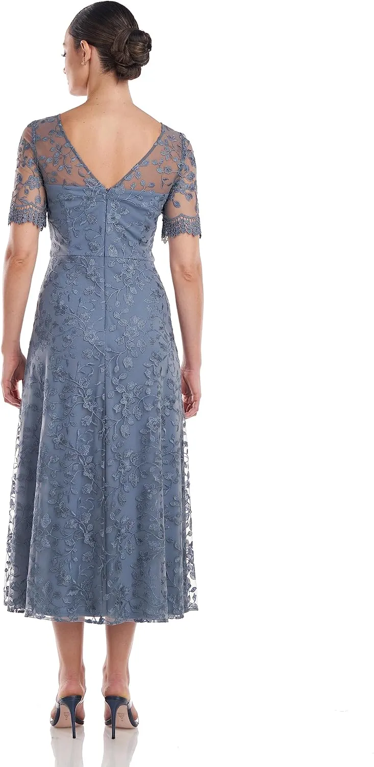 JS Collections Women's Theresa Tea Length Dress
