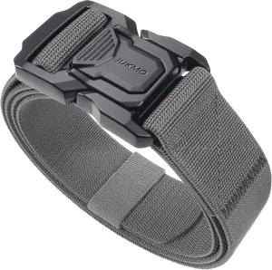 JUKMO Tactical Belt for Men, Military Rigger 1.5" Nylon Web Work Belt with Quick Release Heavy Duty Buckle
