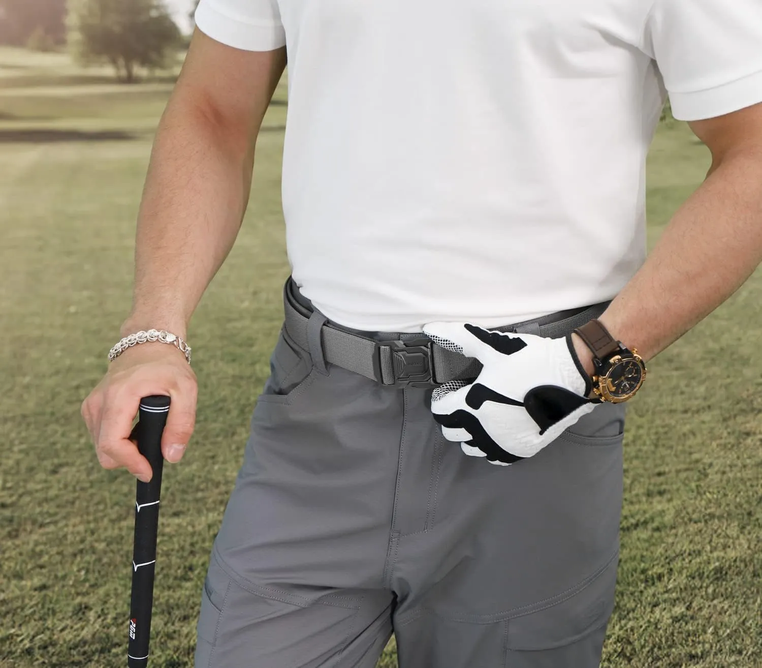 JUKMO Tactical Belt for Men, Military Rigger 1.5" Nylon Web Work Belt with Quick Release Heavy Duty Buckle