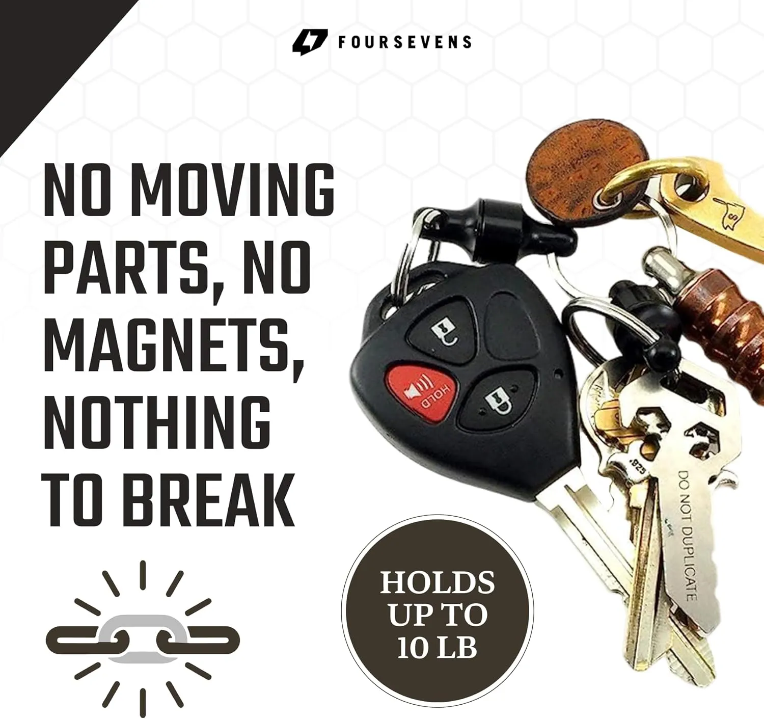 Kappa Quick Release EDC Keychain, Secure and Stylish Pull Apart Detachable Keychain
