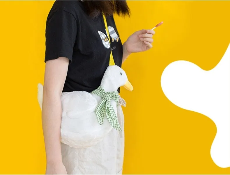 Kawaii Cartoon Duck Figure Shoulder Bag
