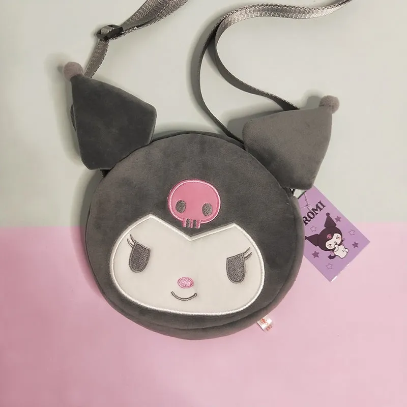 Kawaii Kuromi Plush Crossbody