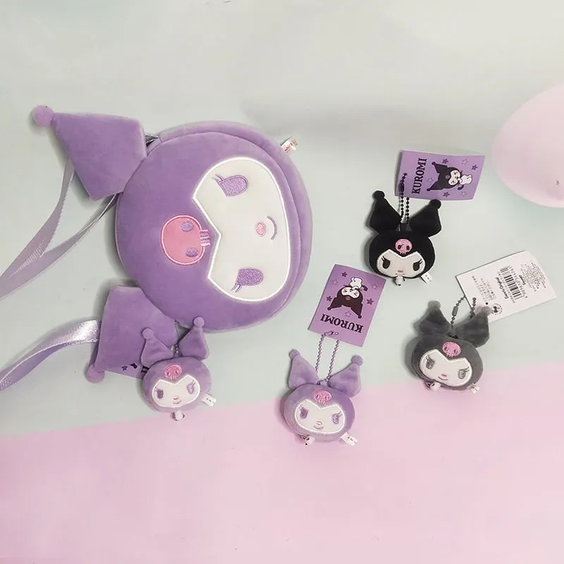 Kawaii Kuromi Plush Crossbody