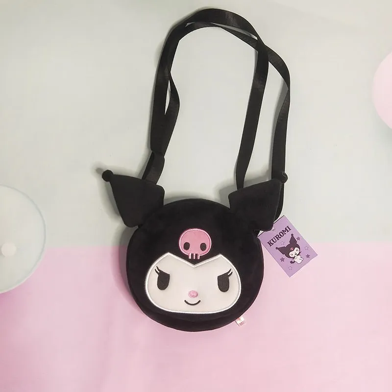 Kawaii Kuromi Plush Crossbody
