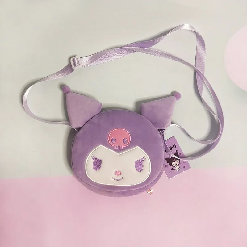 Kawaii Kuromi Plush Crossbody