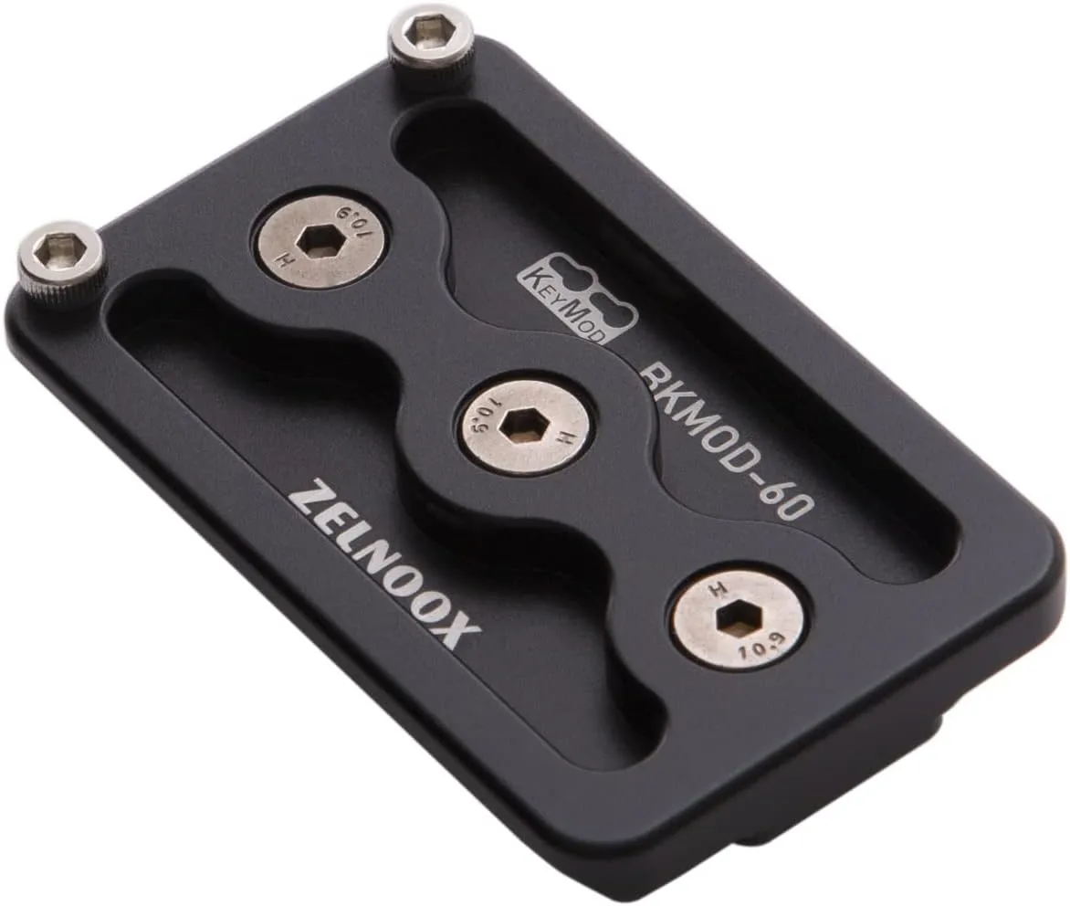 Keymod to Arca-Swiss/RRS Dovetail Rail Mount Plate - Convert Keymod for ARCA/RRS Quick Release - Ideal Hunting Tripod Mount Adapter