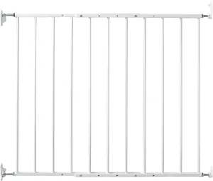 KidCo - G2000 Safeway Top of Stairs Quick Release Baby Gate, Baby Gate for Stairs, (White)