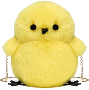 Kids Girls Pluse Cute Crossbody bag,Small Plush Kawaii Animal Handbag Purse for Women