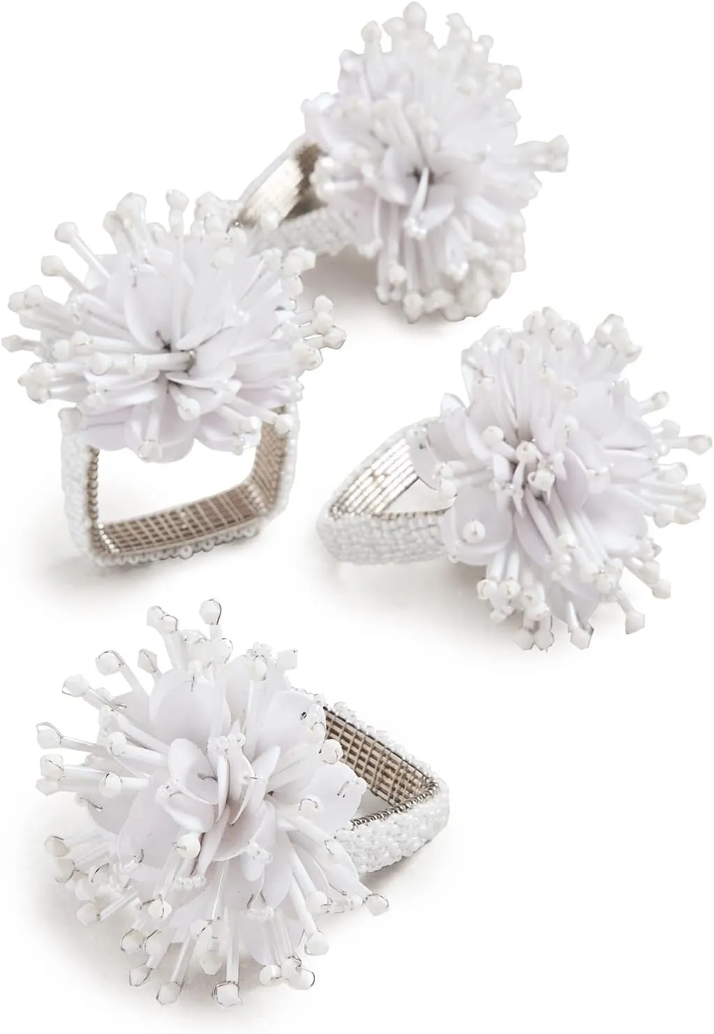 Kim Seybert Women's Starburst Napkin Rings Set of 4