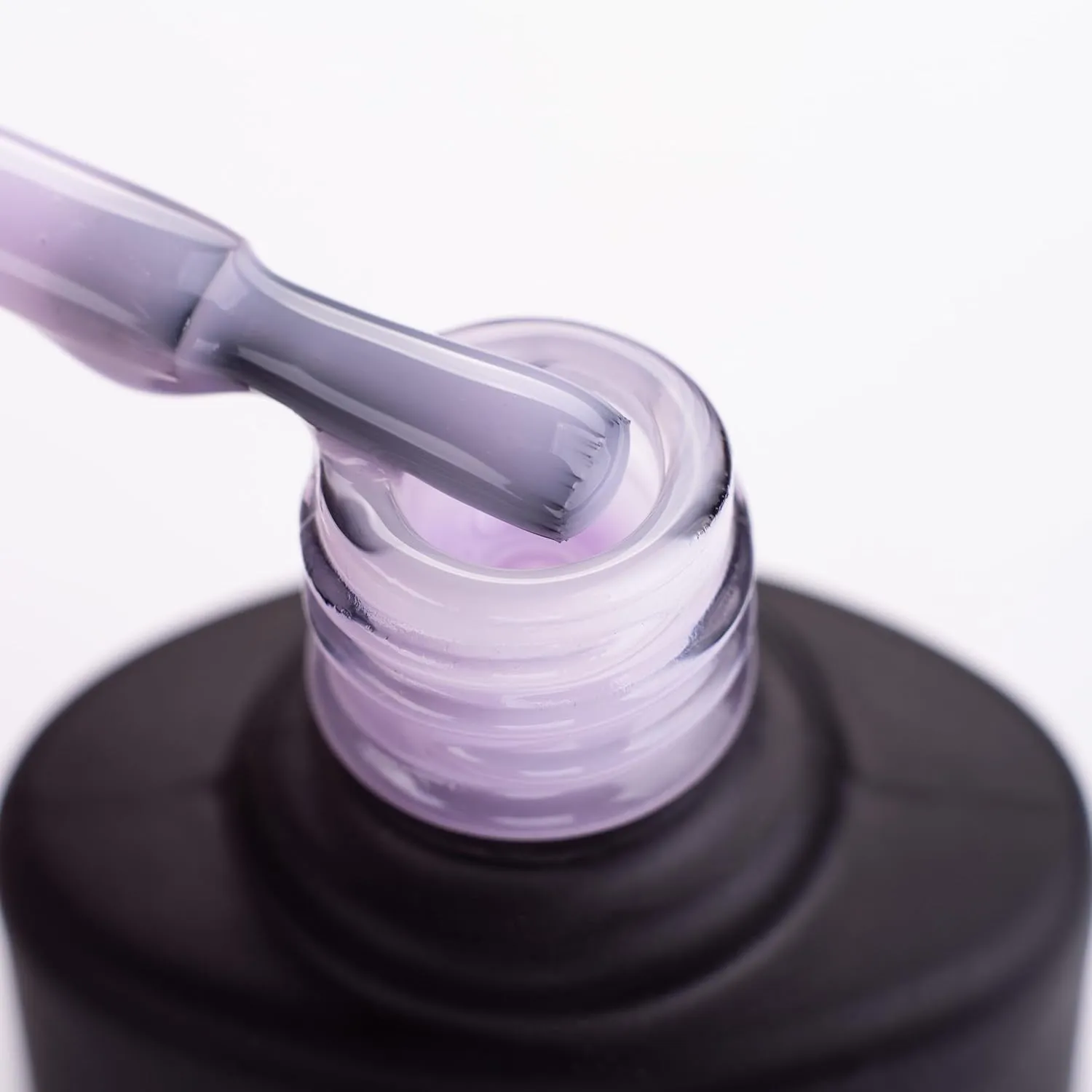 Komilfo Color Base 8ml White Red Milky, Medium density, self-leveling. Fast coverage. Soft, flesh-colored shades, Long -lasting up to 21 days, Nail Gel Polish Led Uv (Base Milky Violet, 15ml)