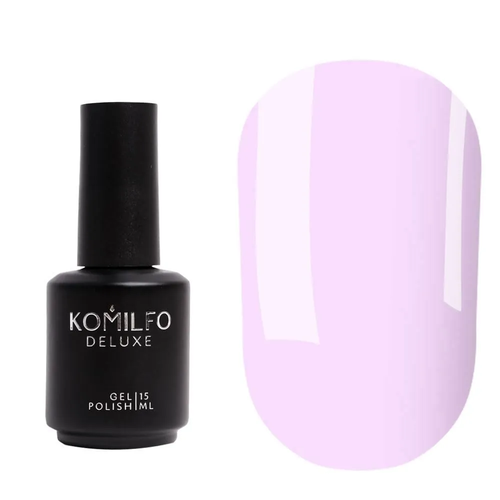 Komilfo Color Base 8ml White Red Milky, Medium density, self-leveling. Fast coverage. Soft, flesh-colored shades, Long -lasting up to 21 days, Nail Gel Polish Led Uv (Base Milky Violet, 15ml)