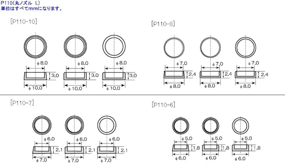 Kotobukiya P110R M.S.G Modeling Support Goods, Plastic Unit, Round Nozzle, L, Non-Scale, Plastic Model Parts