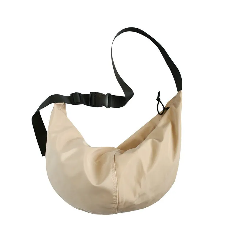 Large Capacity Macaron Dumpling Retro Nylon Crossbody Bags