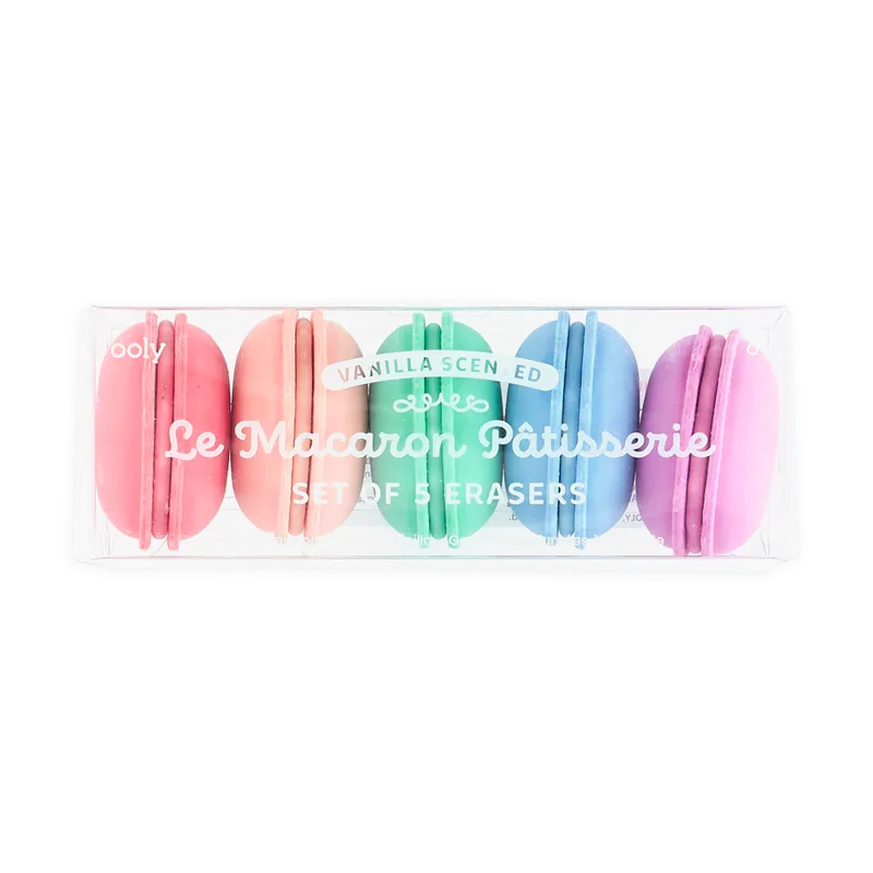 Le Macaron Patisserie Scented Erasers - Set of 5