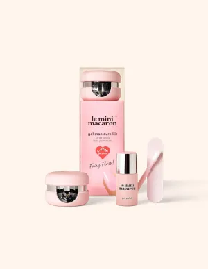 le mini macaron DIY Gel Manicure Kit | Gel Nail Polish Kit w/LED Nail Dryer Lamp, 1 Gel Polish, Cuticle Stick, Nail File, & Remover Wraps, (Cassis)