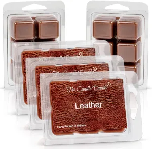 Leather - Maximum Scented Wax Cubes/Melts- 5 Packs -10 Ounces Total- 30 Cubes