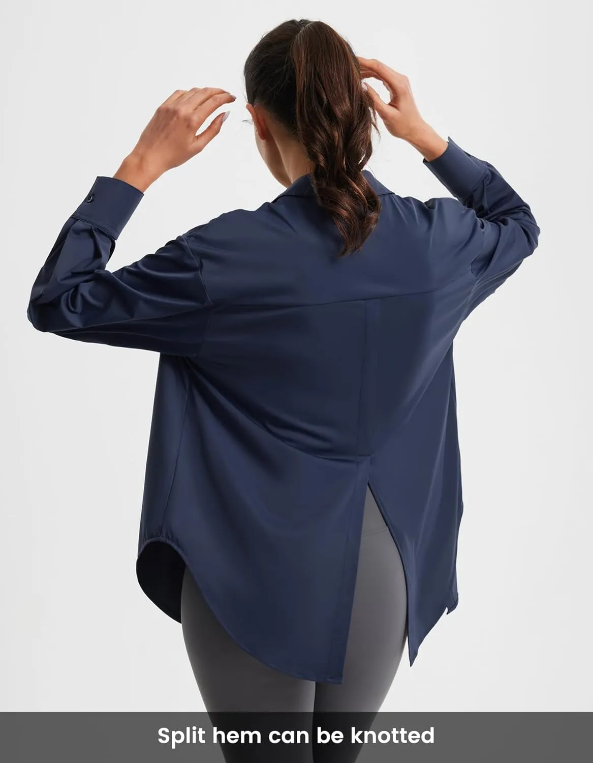 Libin Women's Sun Protection Shirts Long Sleeve UPF50  Button Down Shirt Quick Dry Swim Beach Cover Up for Hiking Safari