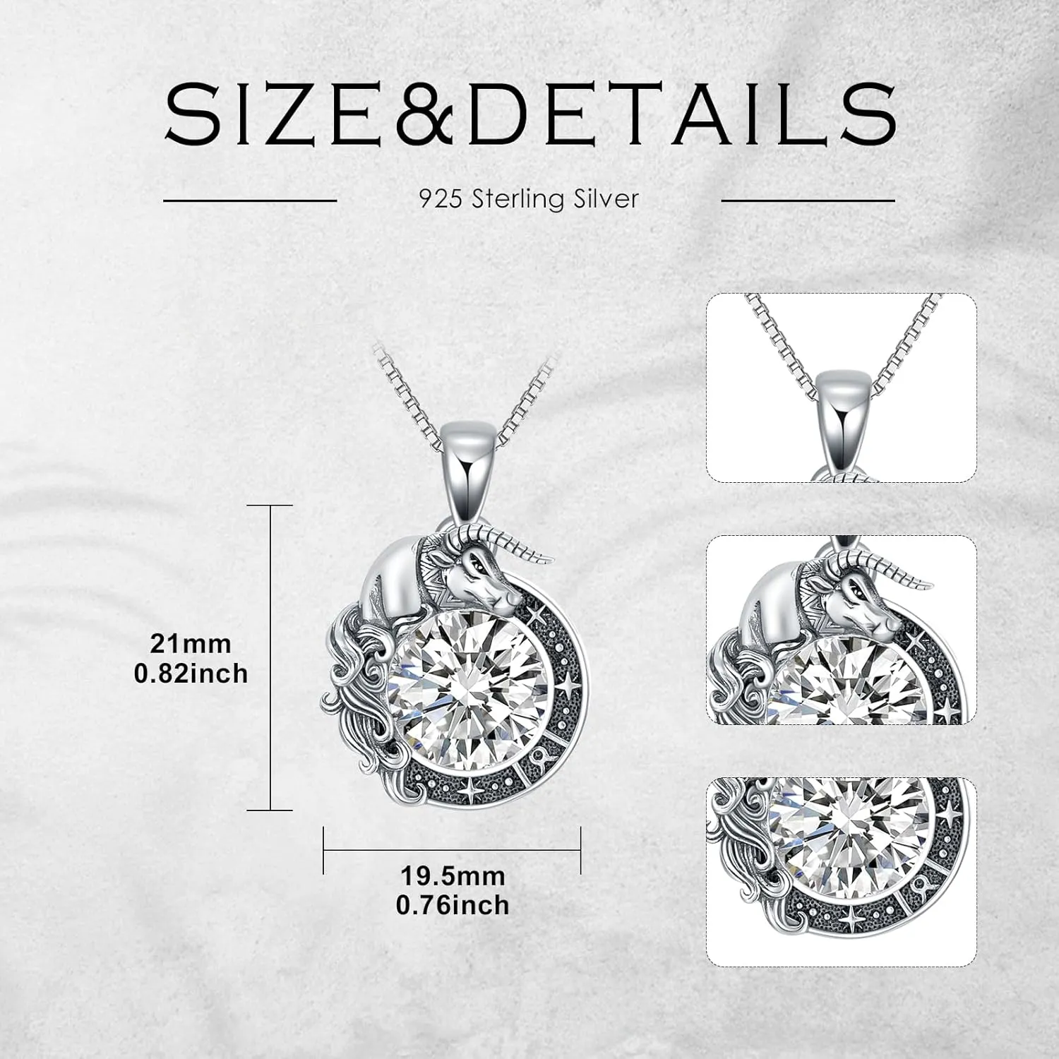 LONAGO Zodiac Sign Necklace Celestial Constellation Necklace Horoscope Astrology Zodiac Pendant Necklace Gift for Women