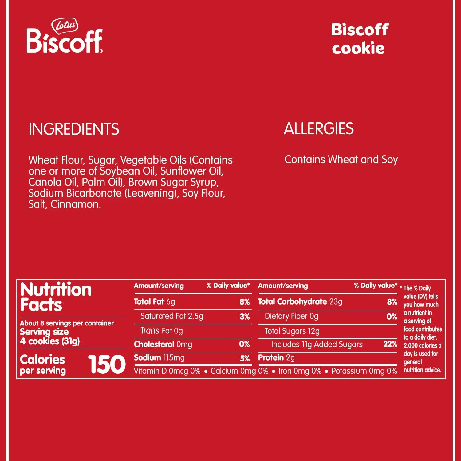 Lotus Biscoff, Caramelized Biscuit Cookies, non GMO   Vegan - 8.8 Ounce (Pack of 10)