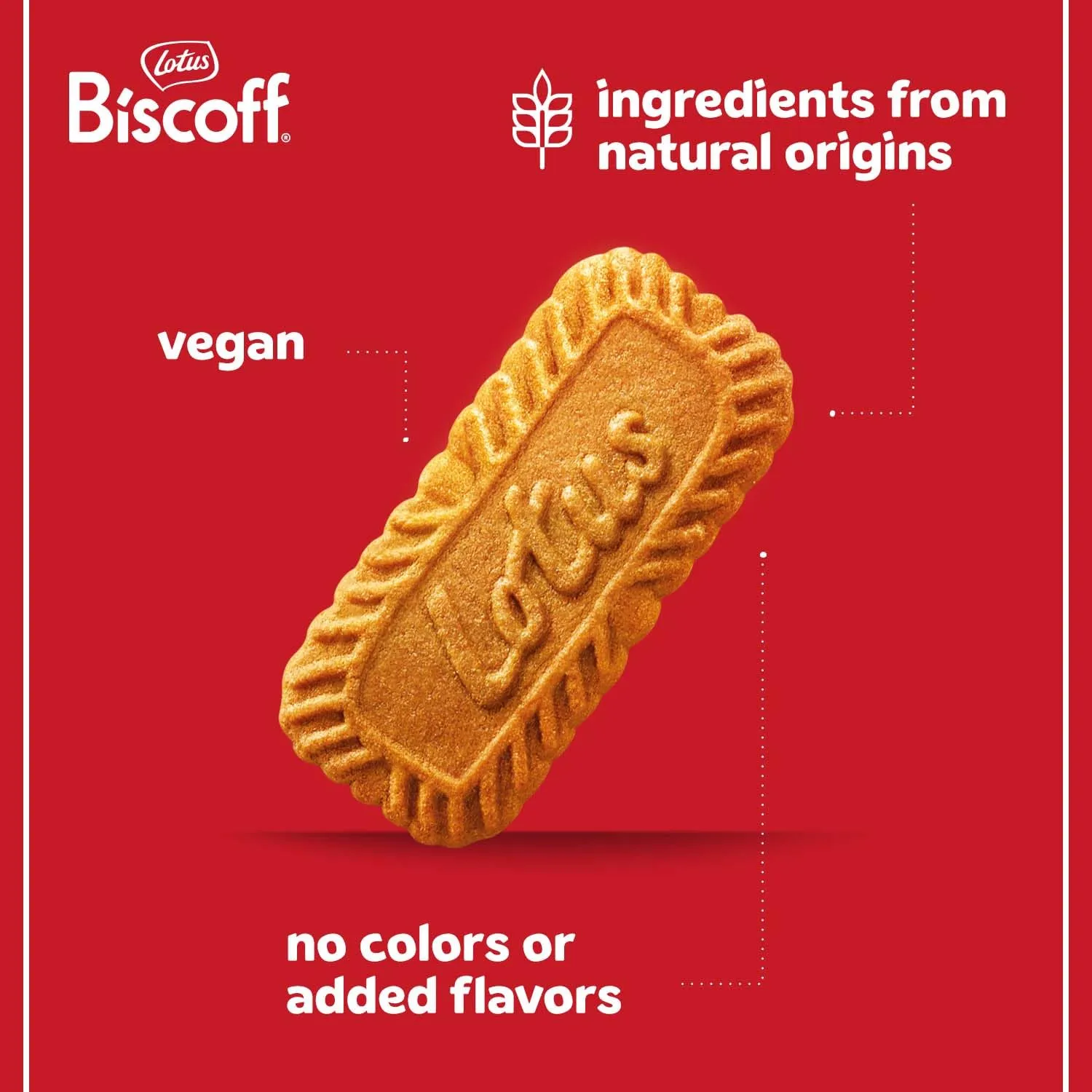 Lotus Biscoff, Caramelized Biscuit Cookies, non GMO   Vegan - 8.8 Ounce (Pack of 10)