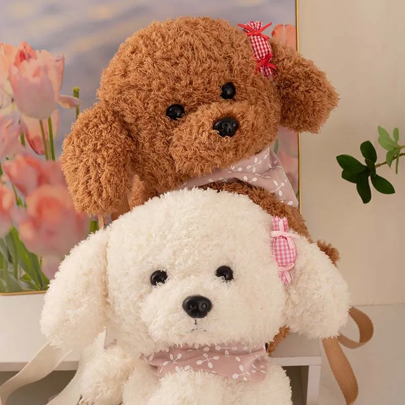 Lovely Teddy Dog Crossbody Plush Bag