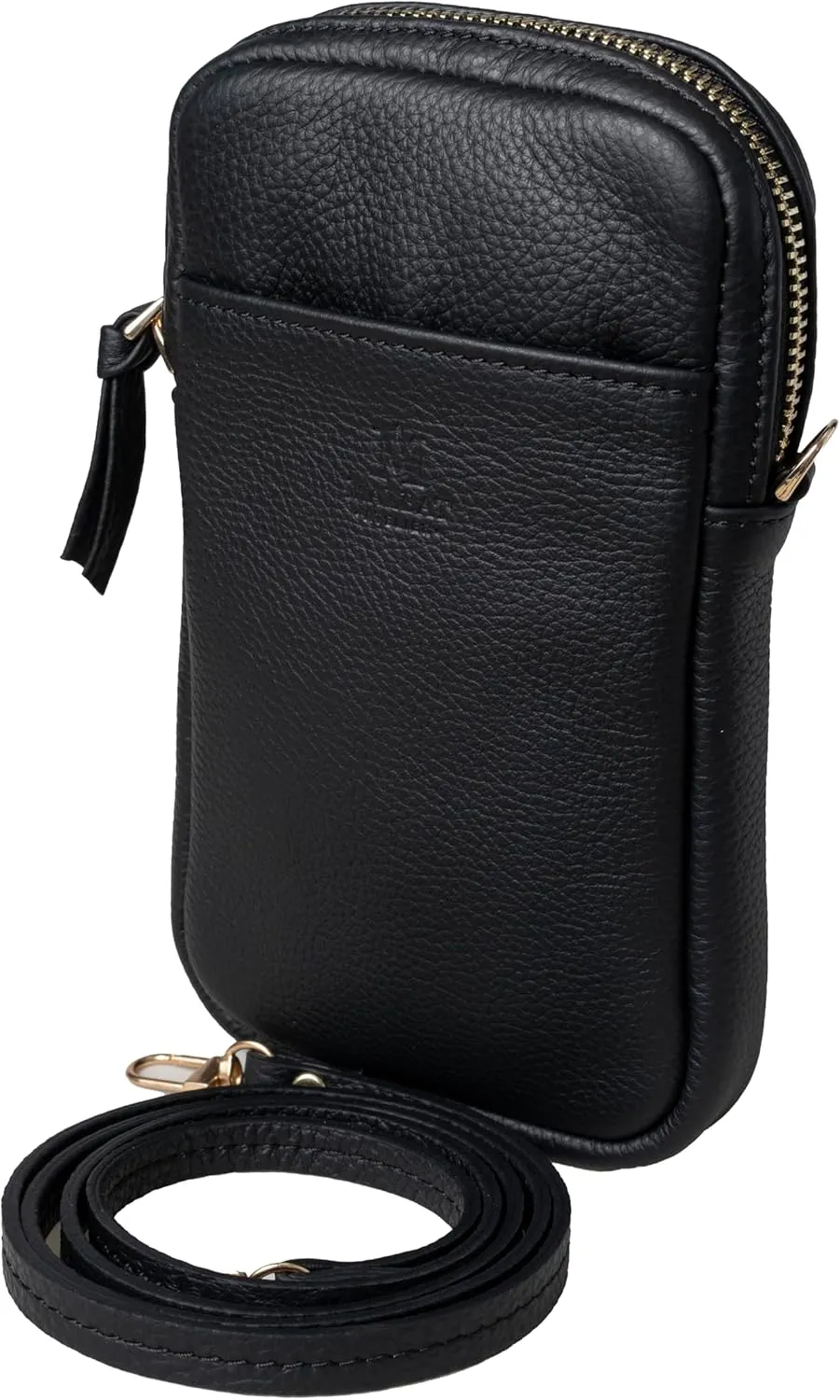 Luxury Crossbody Bag | Handcrafted in the USA | Pebbled Italian Leather