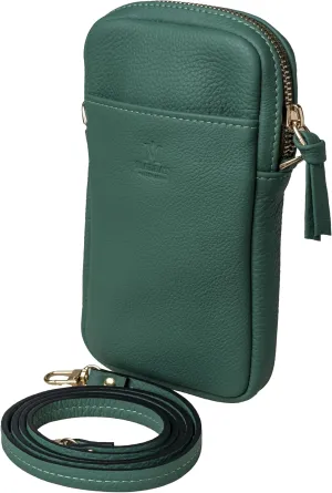 Luxury Crossbody Bag | Handcrafted in the USA | Pebbled Italian Leather