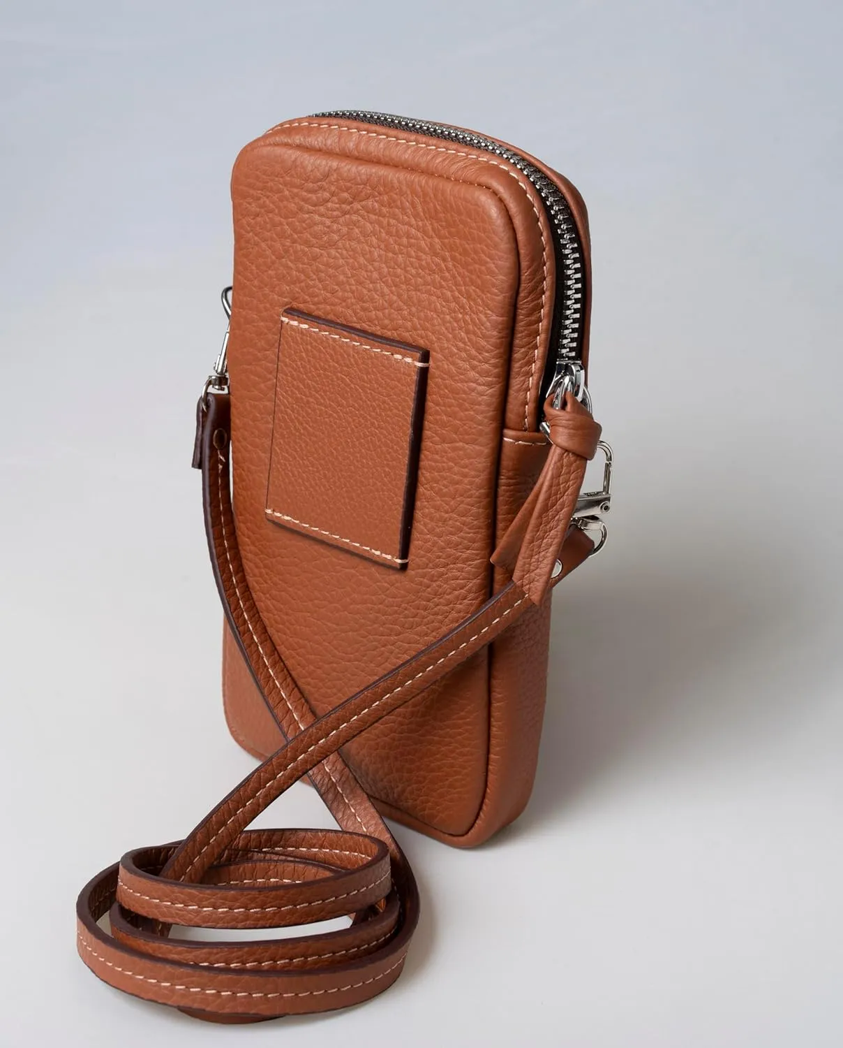 Luxury Crossbody Bag | Handcrafted in the USA | Pebbled Italian Leather
