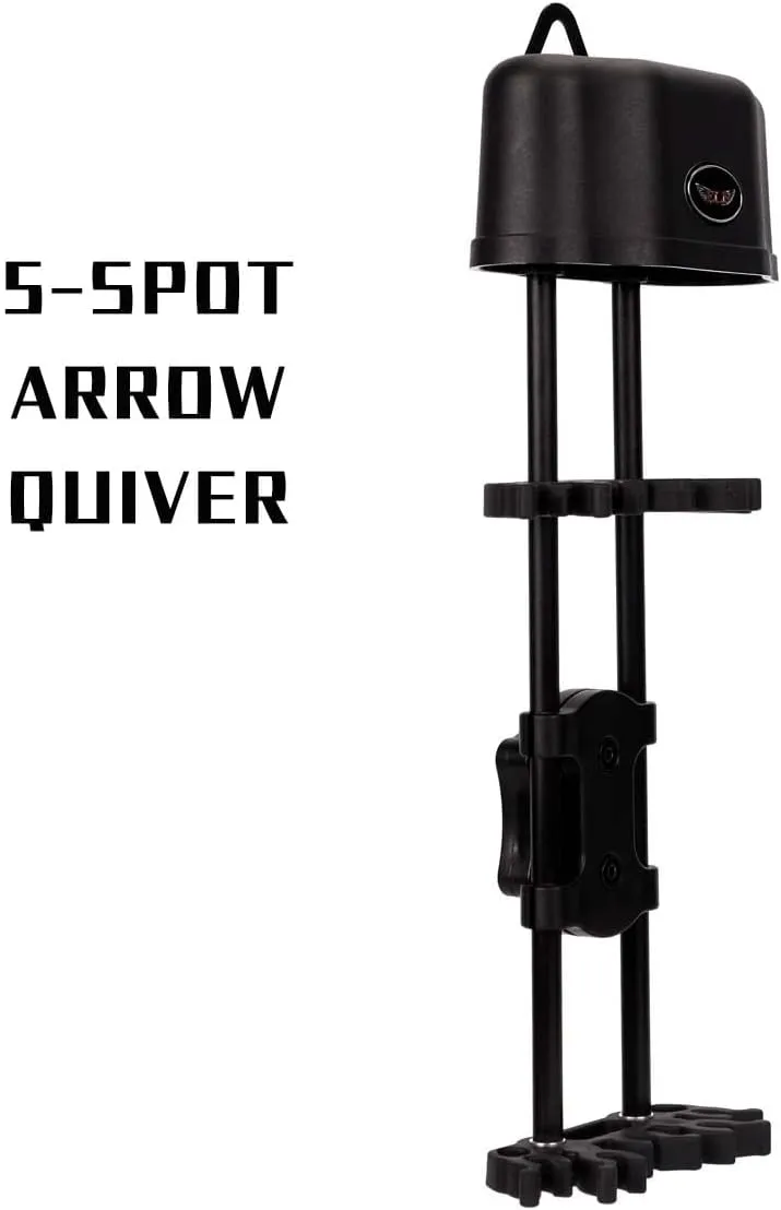 LWANO 5 Arrow Quiver,Archery Compound Bow Quiver for Hunting with Quick Release
