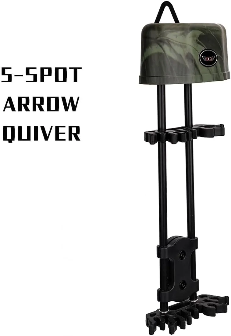 LWANO 5 Arrow Quiver,Archery Compound Bow Quiver for Hunting with Quick Release