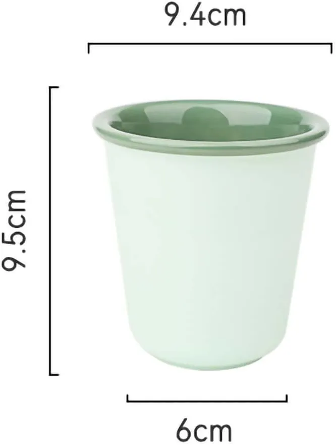 Macaron Ceramic Coffee Mug Espresso Cup Tea Cup Juice Cup-9 OZ -Pink(Green)