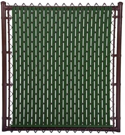Made in America Slat Depot Single Wall Bottom Locking Privacy Slat for 3', 4', 5', 6', 7' and 8' Chain Link Fence (4ft, Green)