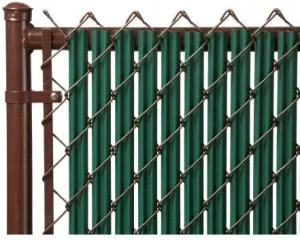 Made in America Slat Depot Single Wall Bottom Locking Privacy Slat for 3', 4', 5', 6', 7' and 8' Chain Link Fence (4ft, Green)