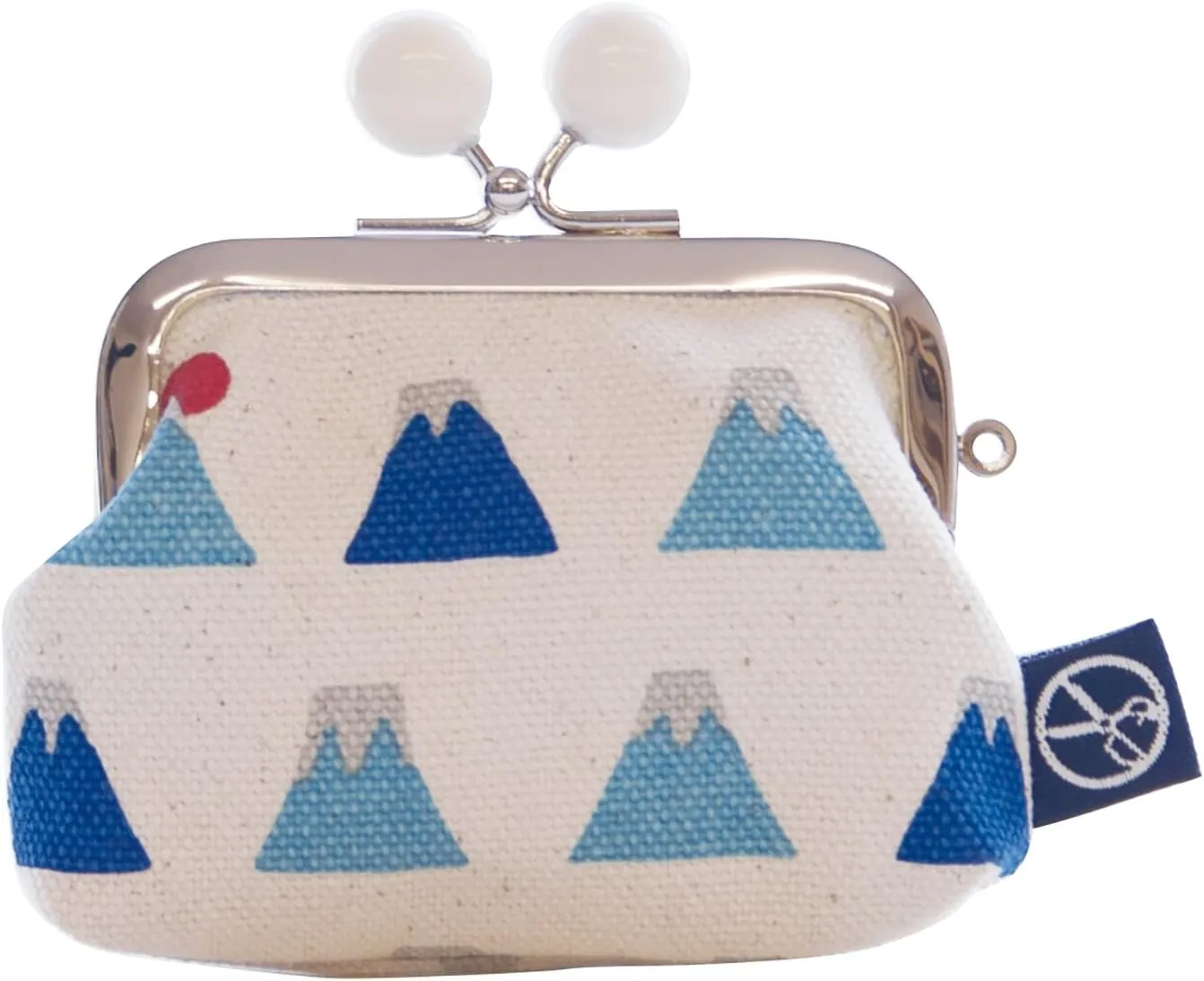 Maeda Senkou 334-30002-000 Goshikihanpudo 2.5 Square Coin Purse (with Beads) (Mt. Fuji Series)