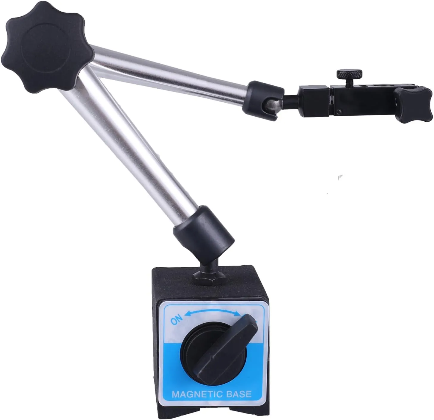 Magnetic Base Stand for Digital Dial Indicator, Three Segment, Industrial Strength with Quick Release