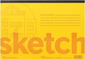 Maruman SOHO501 Soho Series Sketchbook, B5, 100 Sheets