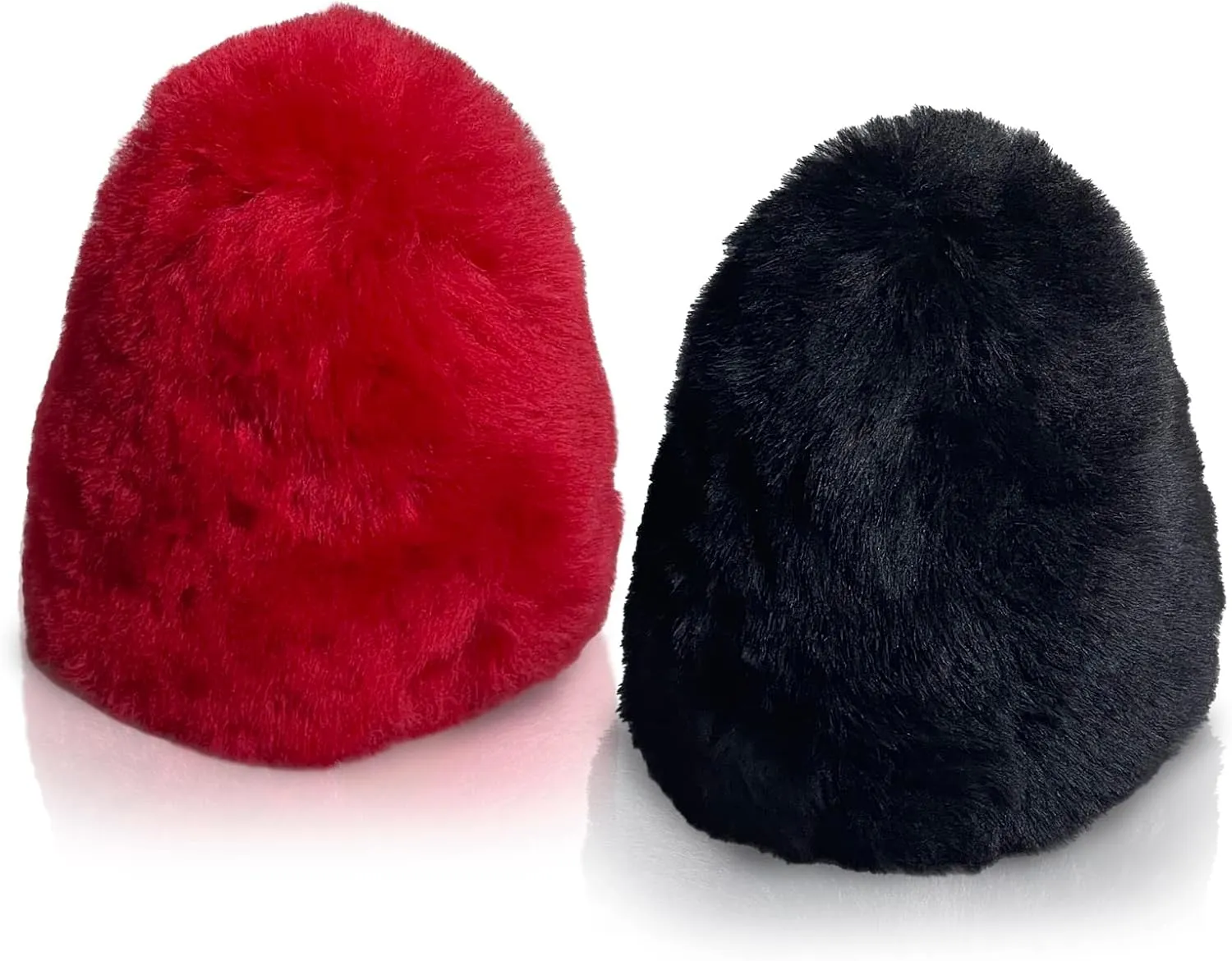 Medium Dual 100% Lambs Wool Buffer Covers Fit 2.5"Dia x 3.5"High - TruePower, Sunpentown Shoe Polishers