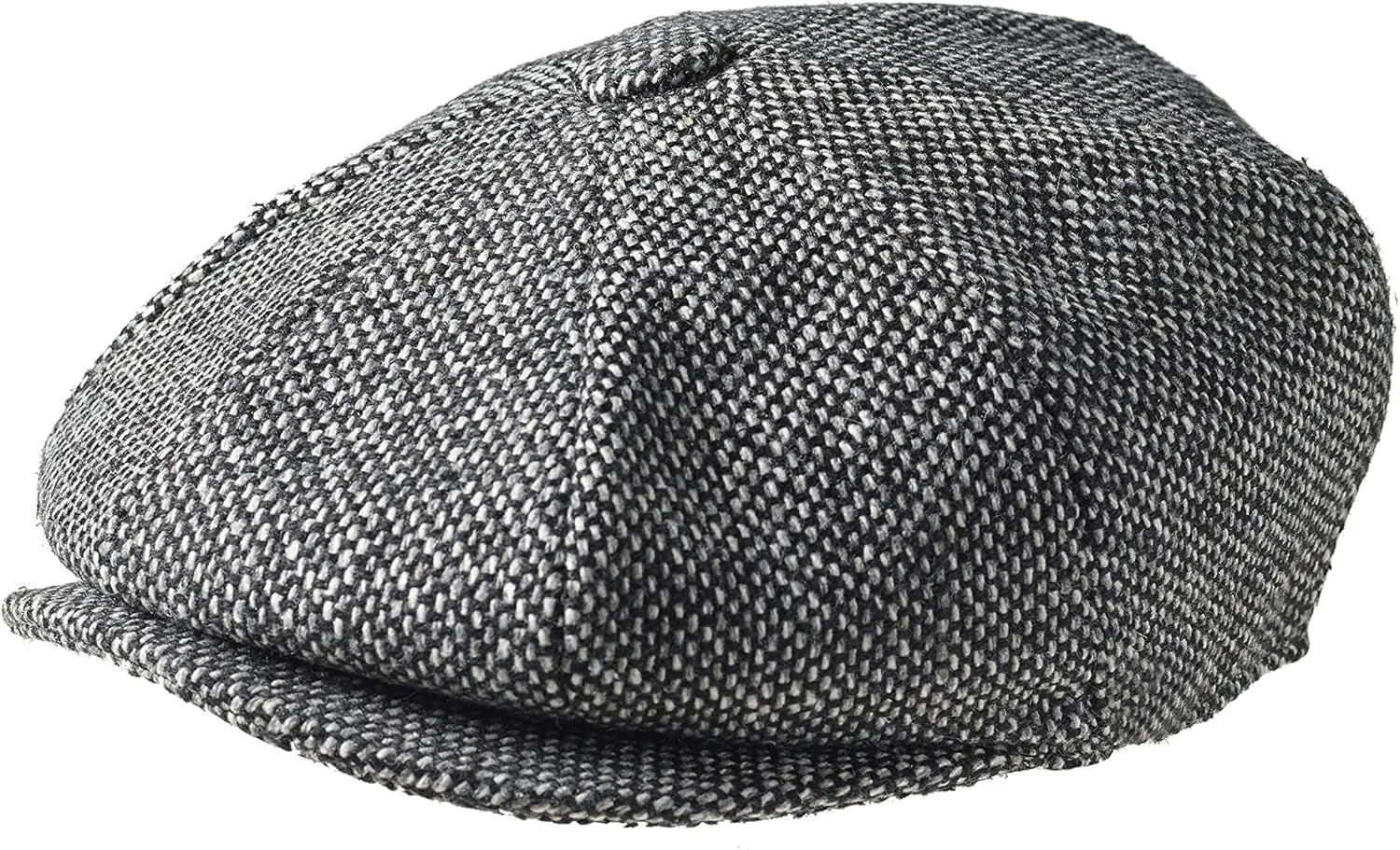 Men's 8 Piece 'Newsboy' Style Flat Cap Wool