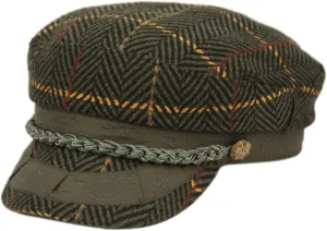 Men's Greek Fisherman Sailor Fiddler Winter Wool Driver Hat Flat Cap