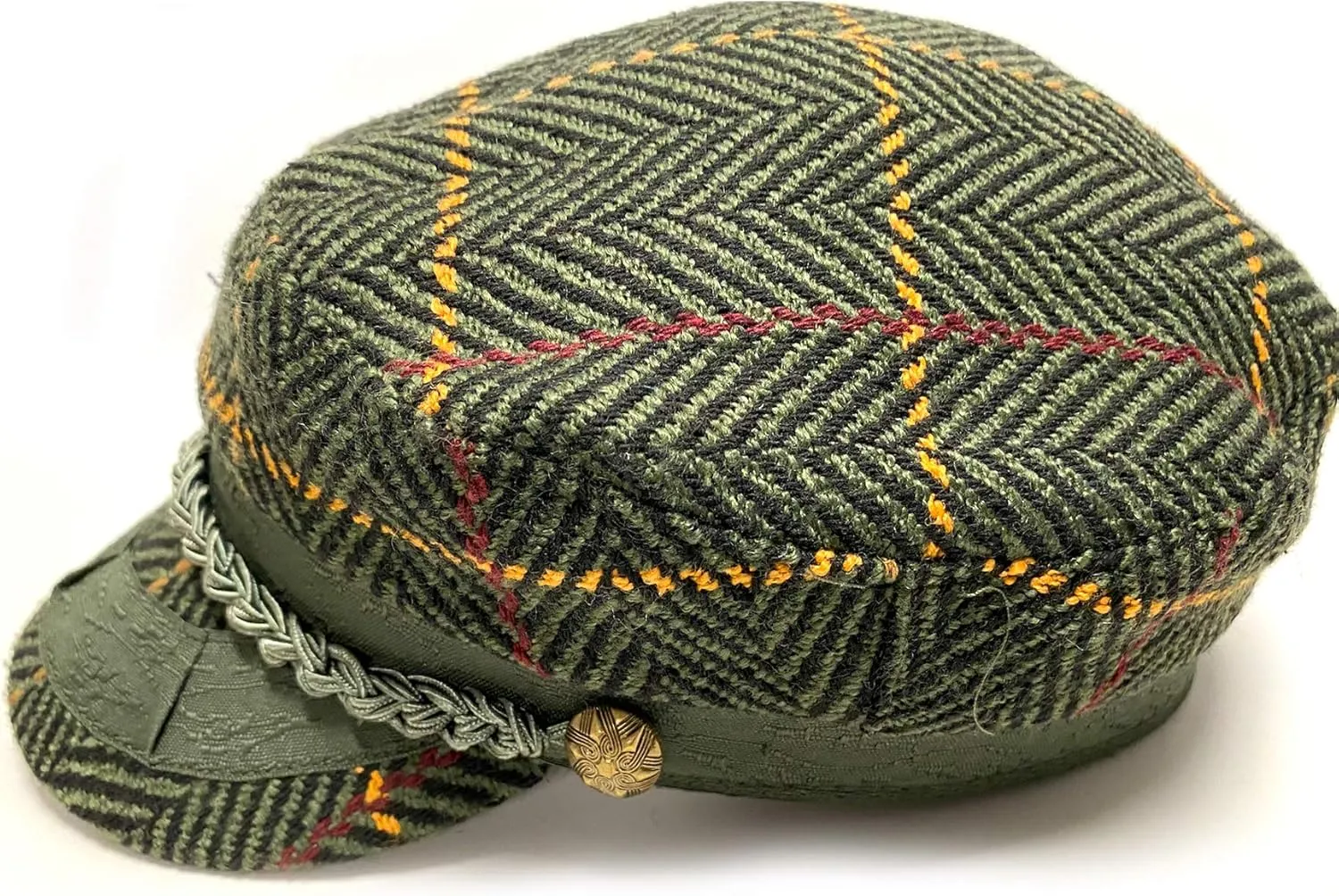 Men's Greek Fisherman Sailor Fiddler Winter Wool Driver Hat Flat Cap
