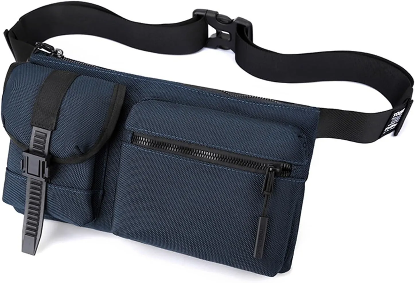 Mens Waist Bag Men's Chest Bag Crossbody Bag Outdoor Sports Waist Bag for Walking,Traveling,Cycling(Navy blue)